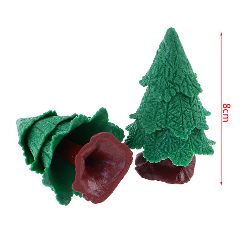 1:12 Dollhouse Miniature Xmas Tree Micro Tree Potted Plant Ceramic Flower Pot Lavender Rose Green Plant Home Decor Toy