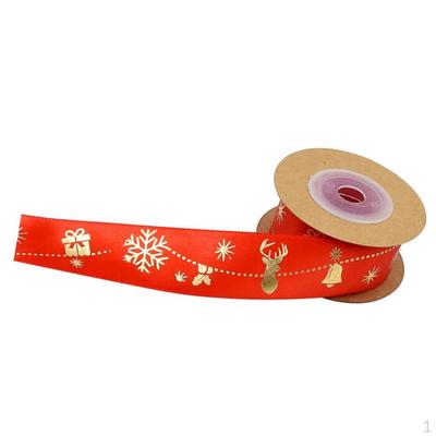 Deer Bell Polyester Ribbon Gift Wrapping Decor