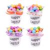 Pack of 1 DIY Flexible Easter Eggs and Carrot Decoration Set with Sponge Filling for Individualized Home Party Decors