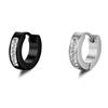 European & American Rhinestone Stainless Steel Ear Cuff Stud Earrings