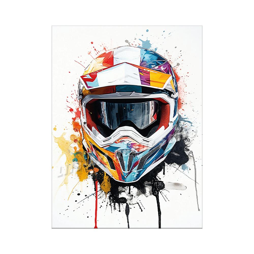 Watercolour Dirt Bike Motocross Posters Prints Canvas Painting Motorcycle Motorbike Wall Picture for Room Home Decor Biker Gift