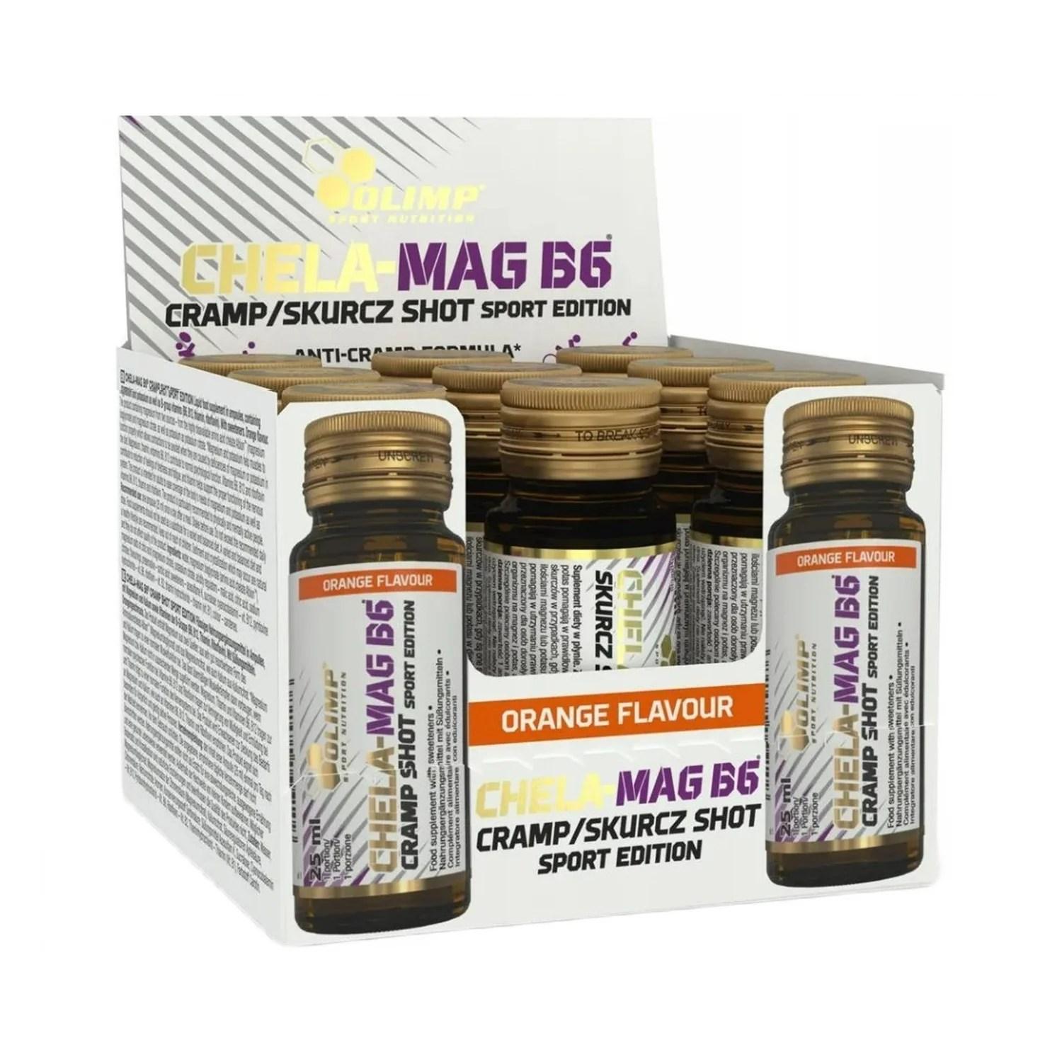 Cheap Stuff 4 All Unisex Orange Chela-Mag B6 Cramp Shot, - 9 X 25 Ml.
