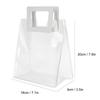 2pcs Bags Transparent Gift Bag Sturdy Bottom Handbag for Birthday Christmas Gift Packaging (S)