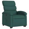 VidaXL Fauteuil inclinable vert foncé tissu, chaise inclinable, fauteuil inclinable pour personnes âgées, fauteuil releveur 3203984