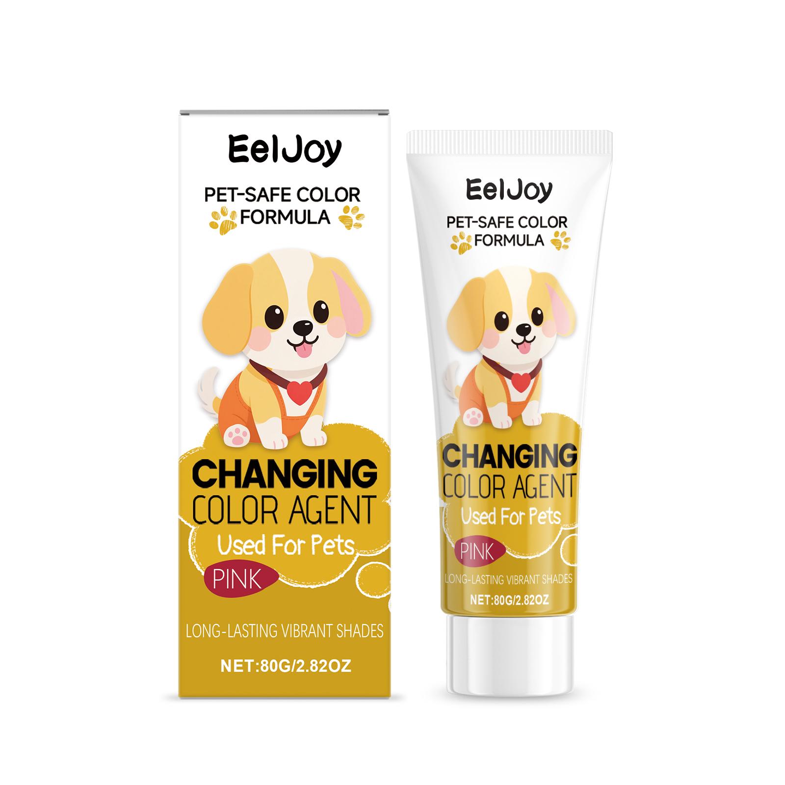 

Краска для шерсти питомцев розового цвета для равномерного окрашивания и мягкого, удобного ухода для собак и кошек 80г