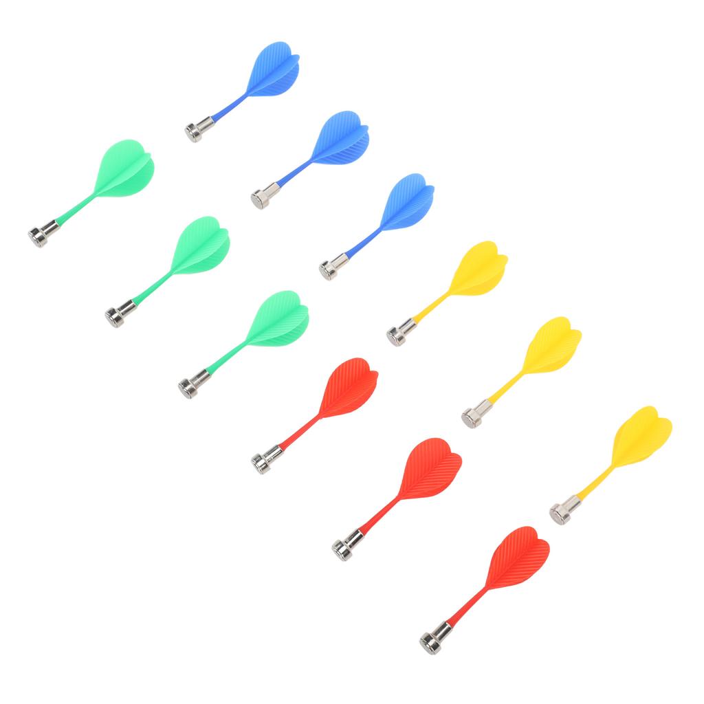 12Pcs Magnetic Darts Plastic Replacement Darts for Magnet Dartboard Kids Adults Target Game Toys