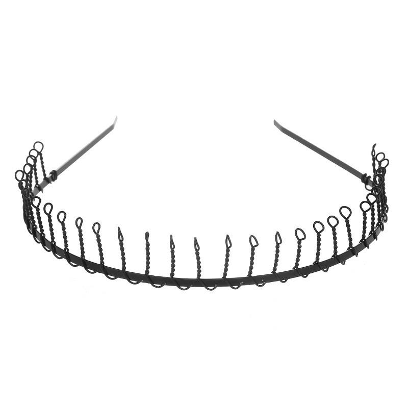 Metal Wavy Headband Stylish Headband Thickened Face Wash