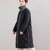 Warm Thickened Winter Coat Women Loose Over Knee Cotton Padded Jacket Mid Length Large Size