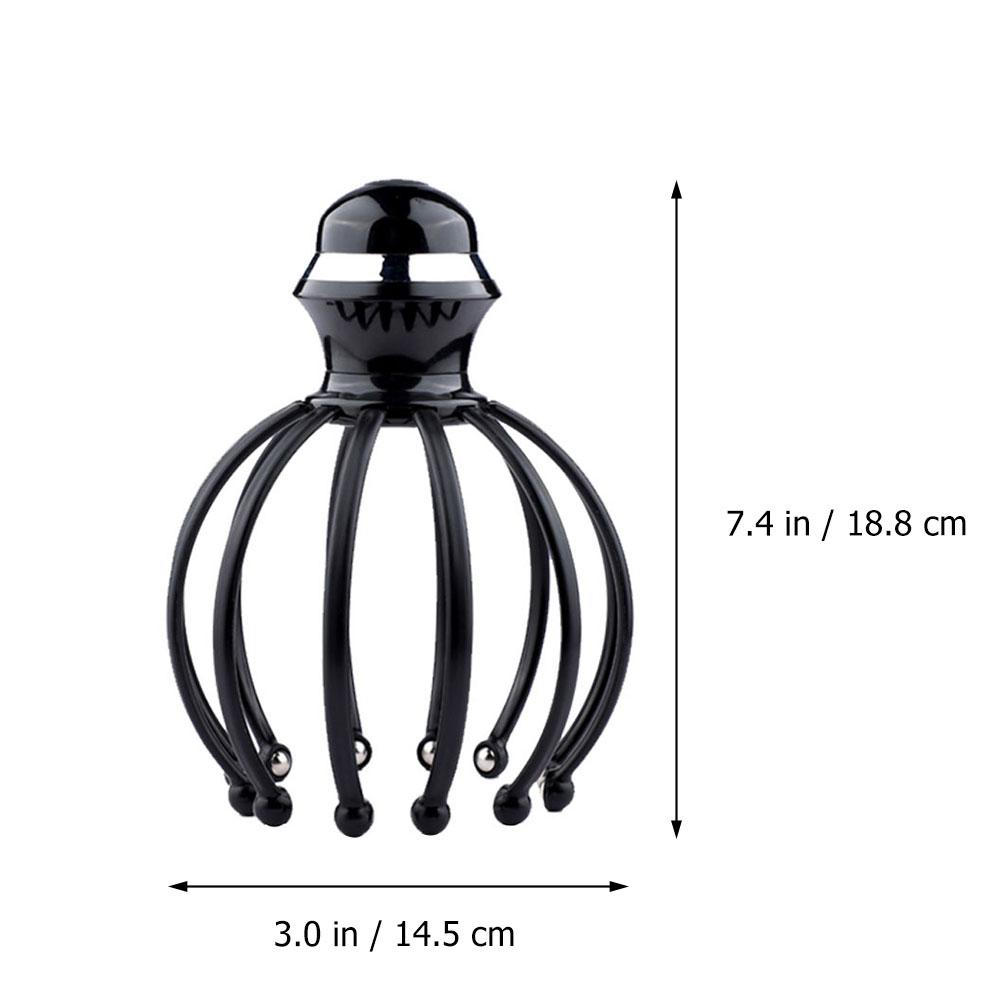 1 шт. Массажер для головы Когтеобразный массажер для кожи головы Черный Ручной Электрический Массажер с Шариками для Стимуляции Кровообращения Снятие Стресса