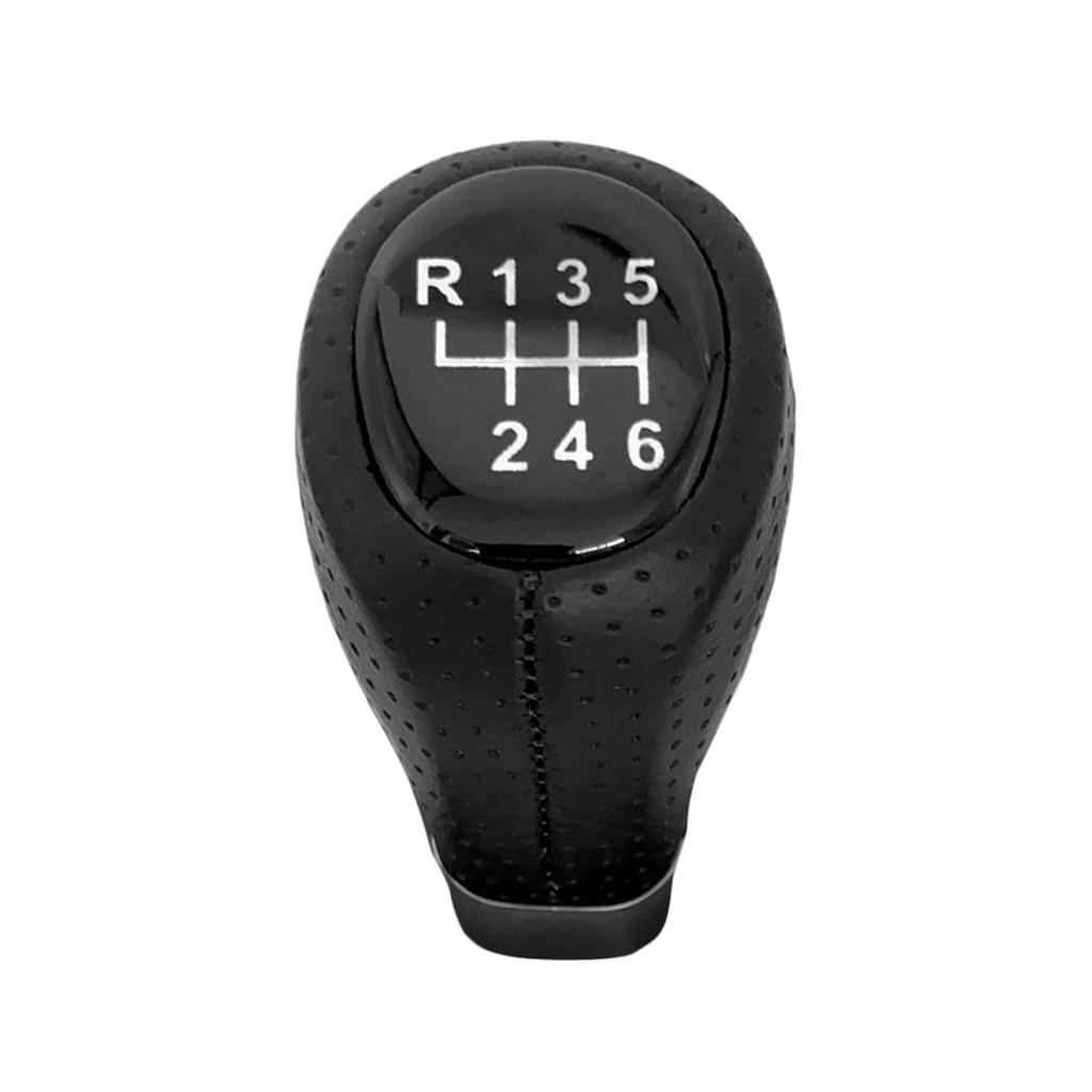 6 Speed Leather Gear Stick Shift Knob Head Lever Adapter Manual Replacement for BMW E34 E36 E38 E39 E46 E53 E60 E61 E63