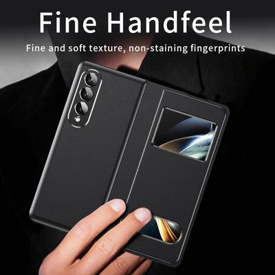 Anti -Shock Business Leather Matte Case For Samsung Galaxy Z Fold 4 5g Fold4 Fold3 Fold2 Fold 3 2 Zfold4 Fashion Phone Cover