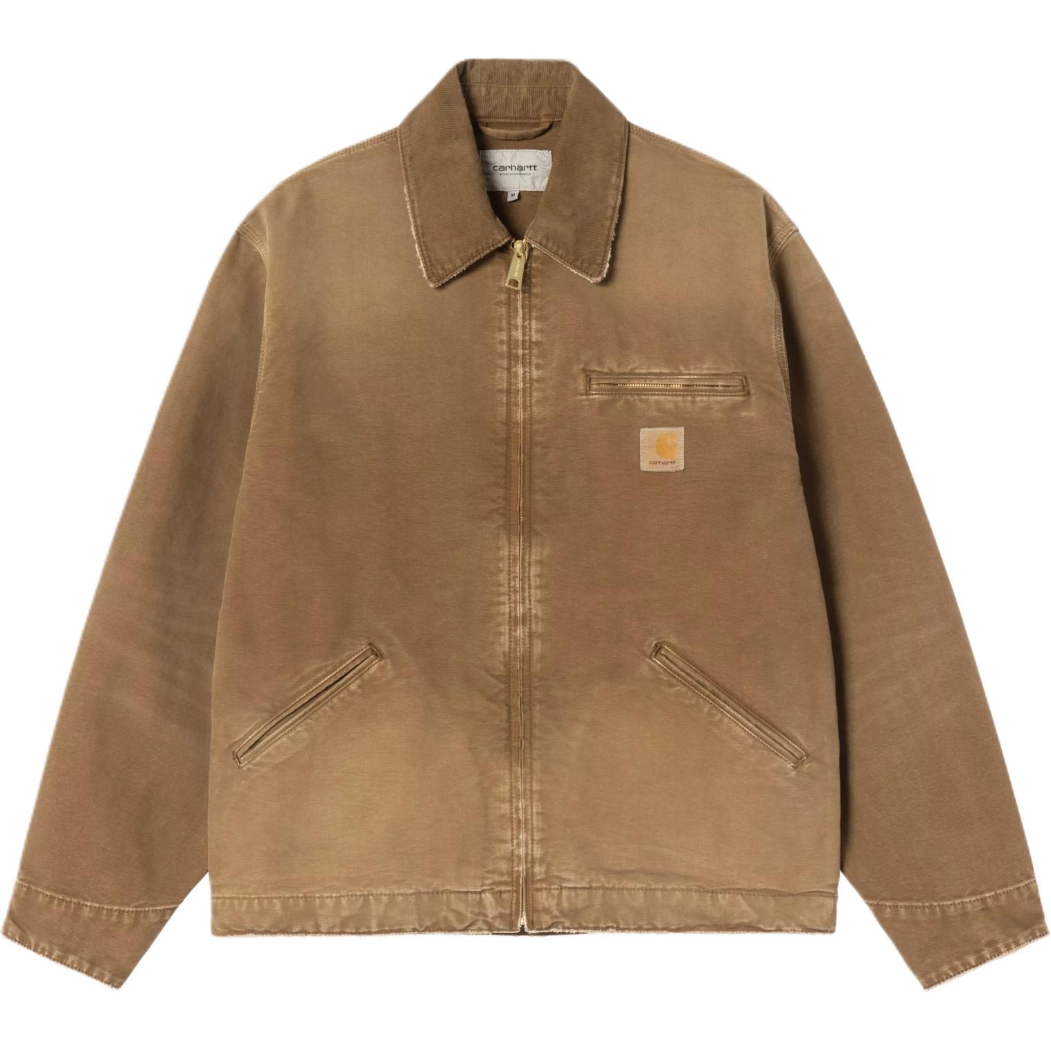 Carhartt WIP SS26 OG Detroit Jacke Doppelreißverschluss Lässig Langarm Unisex Jacke I035280-1FJ-17 XL brown