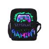 Borsa a Tracolla Singola Quotidiana con Design Gamepad per Bambino/Bambina Migliori Regali Borsa a Tracolla Casual Piatta 2D Cartoon