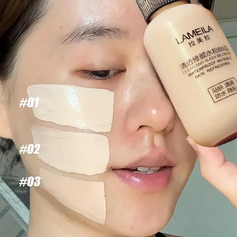 Waterproof Liquid Foundation Full Coverage Professional Lasting Face Base Cosmetics Magic BB Cream Brighten Makeup Concealer