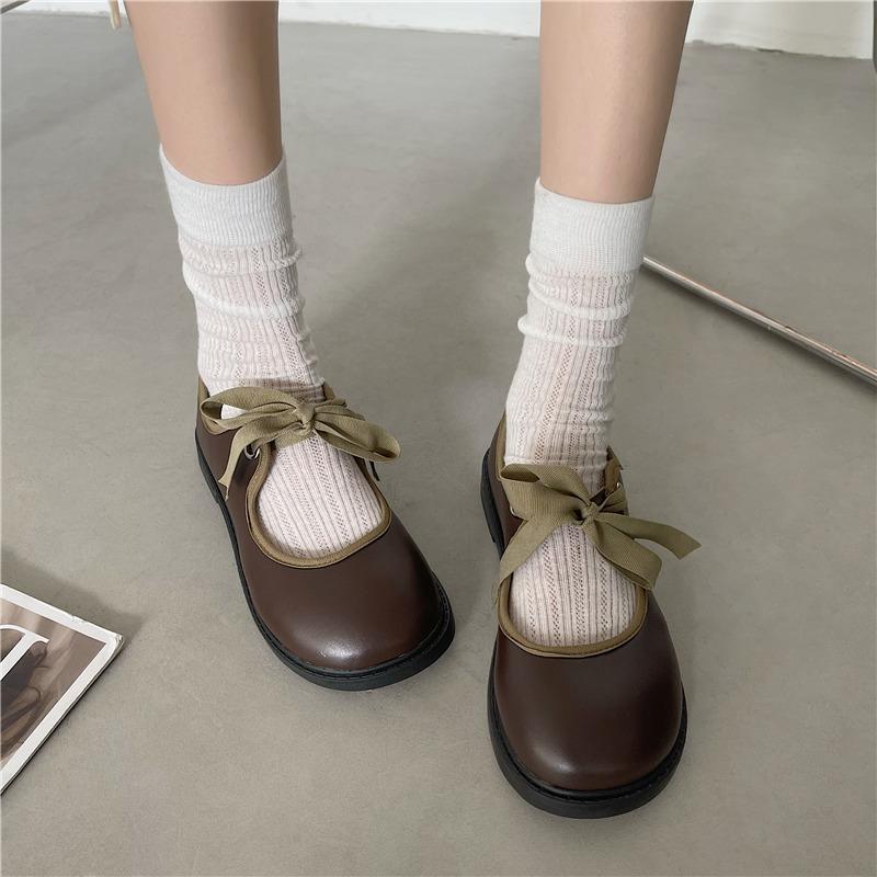 High-end sense one pedal Doudou shoes cute show feet small versatile foreign girl feeling matching skirt cute Japanese Mary Jane