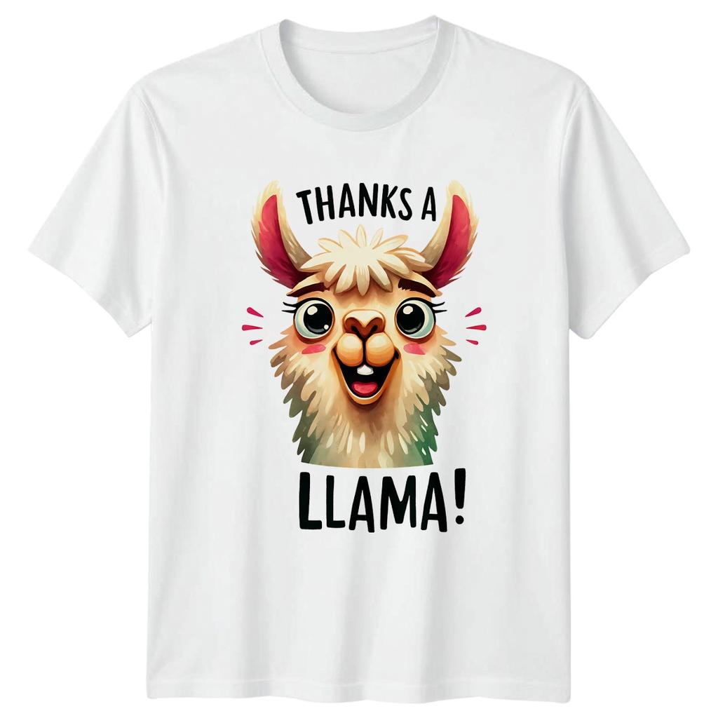 Thanks A Llama TShirt Llama Lovers Animals Thank You Gift For Him And Her