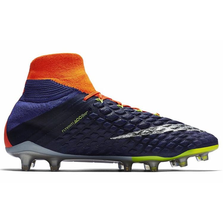 Nike Hypervenom Phantom 3 DF FG ACC Deep Royal Blue Crimson Men Sneakers Orange Chrome Total-Crimson 905274-408
