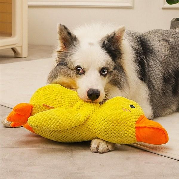 Dingdongpet Pet Quack Quack Giant Duck Attachment Doll, Yellow, 1 Piece