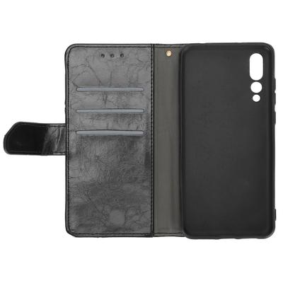 PU Kožená Peněženka Pouzdro na Telefon s Držákem na Kreditní Karty Magnetické Knoflíky pro Huawei P20 Pro Nárazuvzdorný Kryt