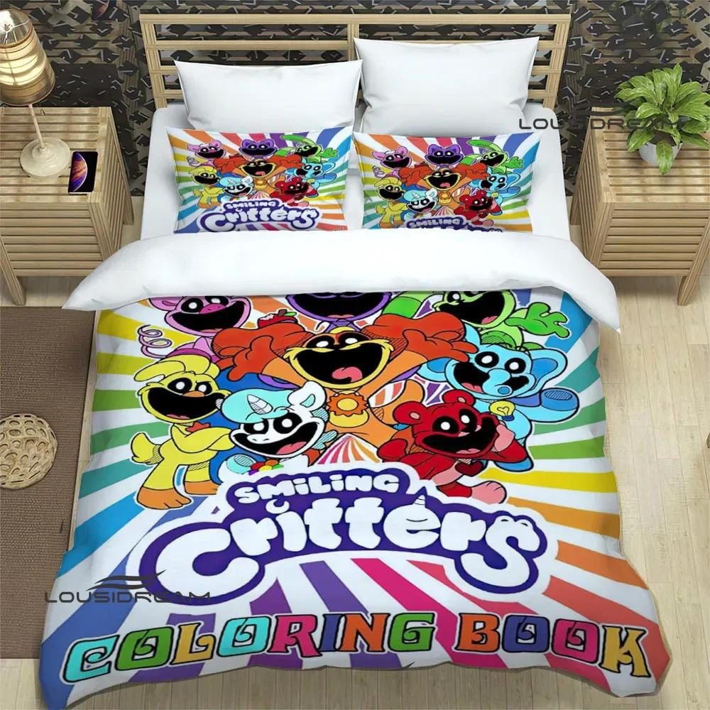 Set Biancheria da Letto Cartoni Animati Creature Sorridenti set squisito di biancheria da letto copripiumino set piumone set letto regalo di compleanno di lusso