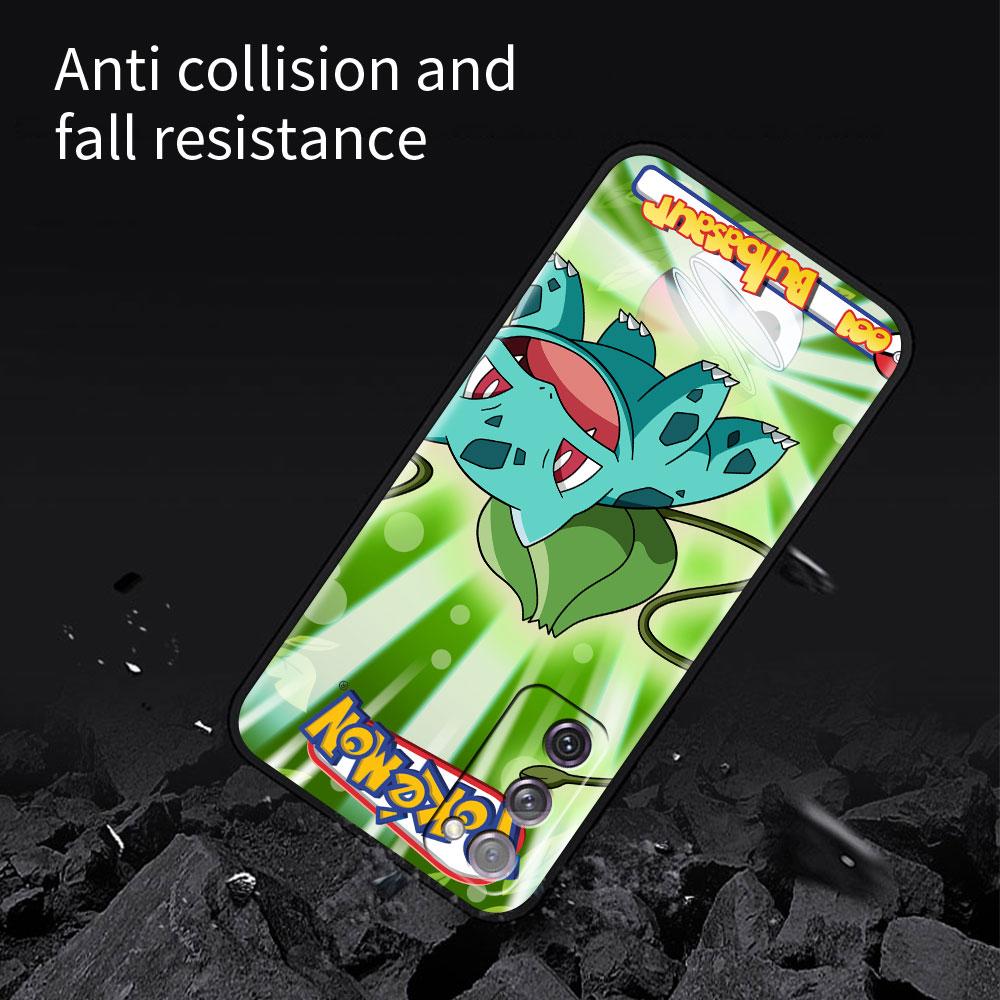 Silicone Case For Samsung Galaxy S20 FE S21 Plus S22 Ultra S10 S10e S24 S23 5G TPU Soft Phone Cover Pokemon Monster Capa