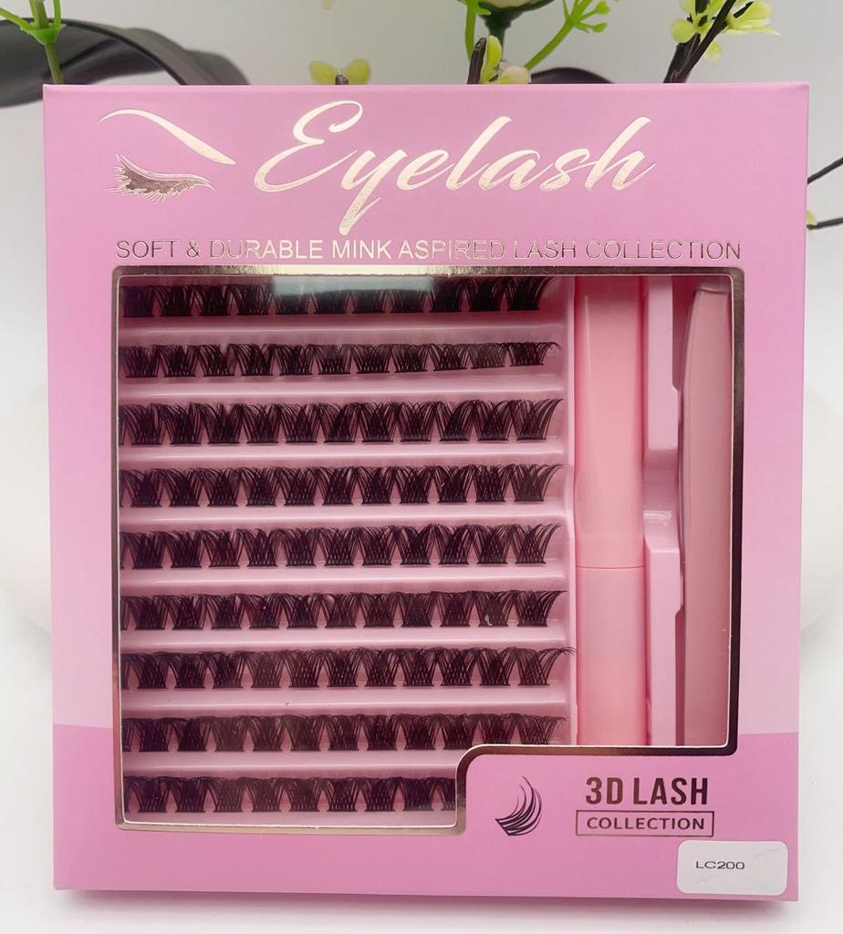 Self-Grafting Segmented Hair Set Slender Cross Thick False Eyelashes