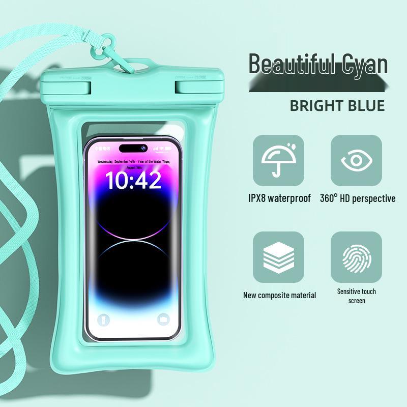 Waterproof Double Airbag Diving Phone Case with Touchscreen for Swimming