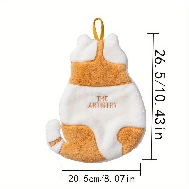 Ultra-Soft Coral Fleece Hand Towel- Absorbent & Quick-Dry for Kitchen, Bathroom,And Home Use Microfiber Cloth Cleaning Products