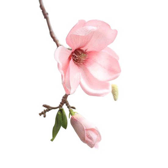 1 Pc Artificial Magnolia Fake Flower Bud Bridal Wedding Home Cafe Store Decor