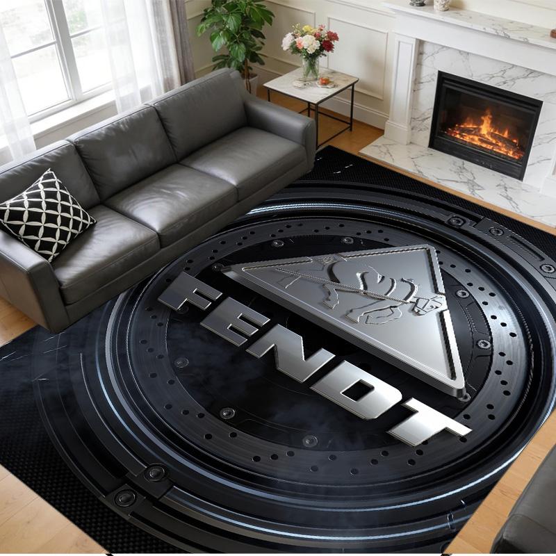 Fendt Print Crystal Velvet Plush Rug Wear?Resistant Anti?Slip Floor Mat For Indoor Household Decoration