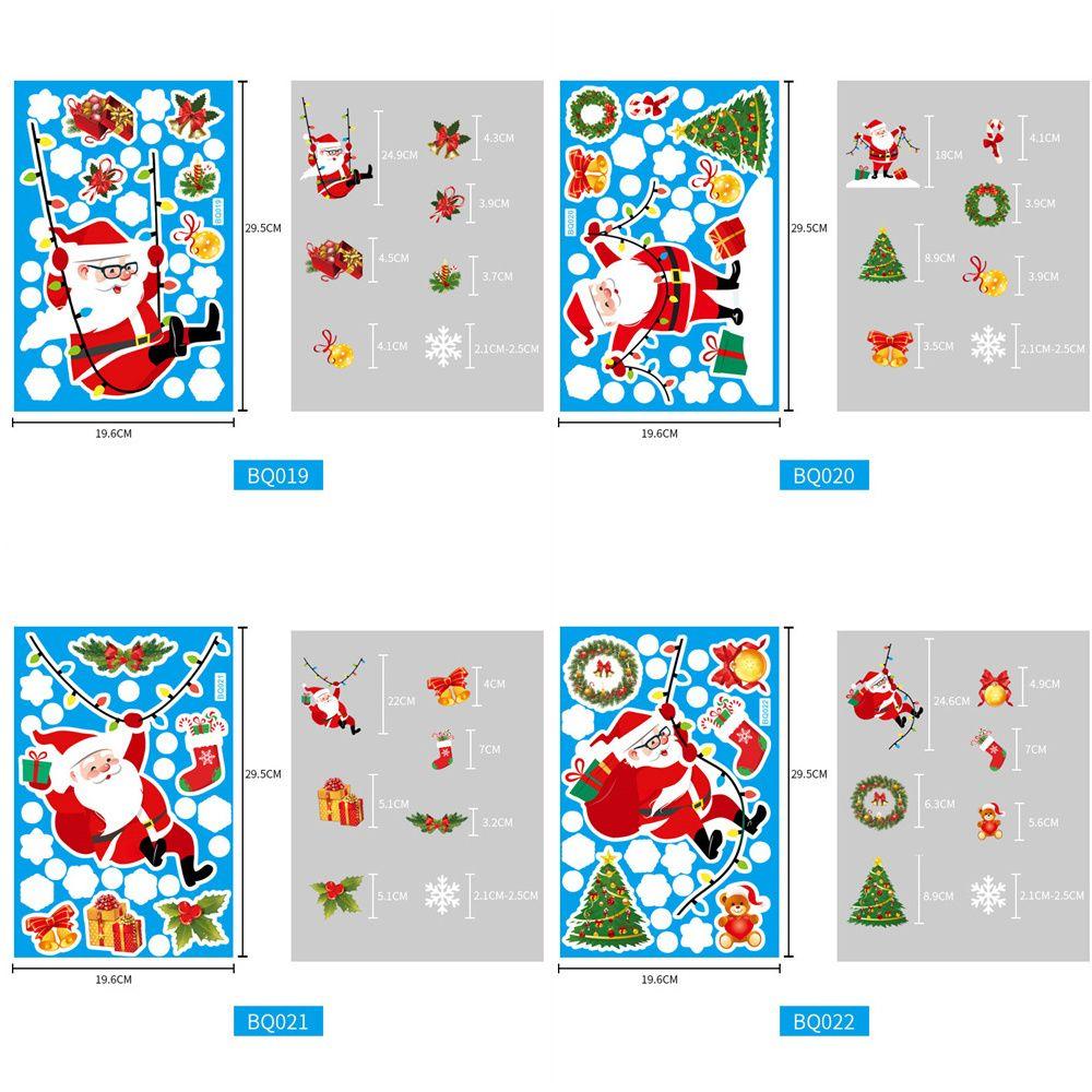 New Year Snowman Christmas Home Santa Claus Window Decoration Window Stickers Christmas Stickers