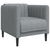 Armchair Light Grey Fabric