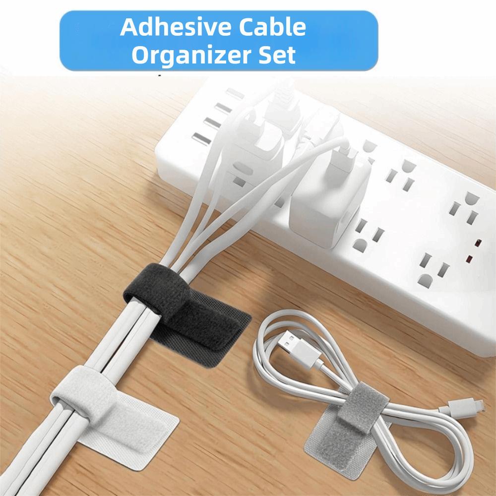 41Pcs Hidden Cord Organizer Under Desk Data Cable Storage Space Saving Cable Organizer Home