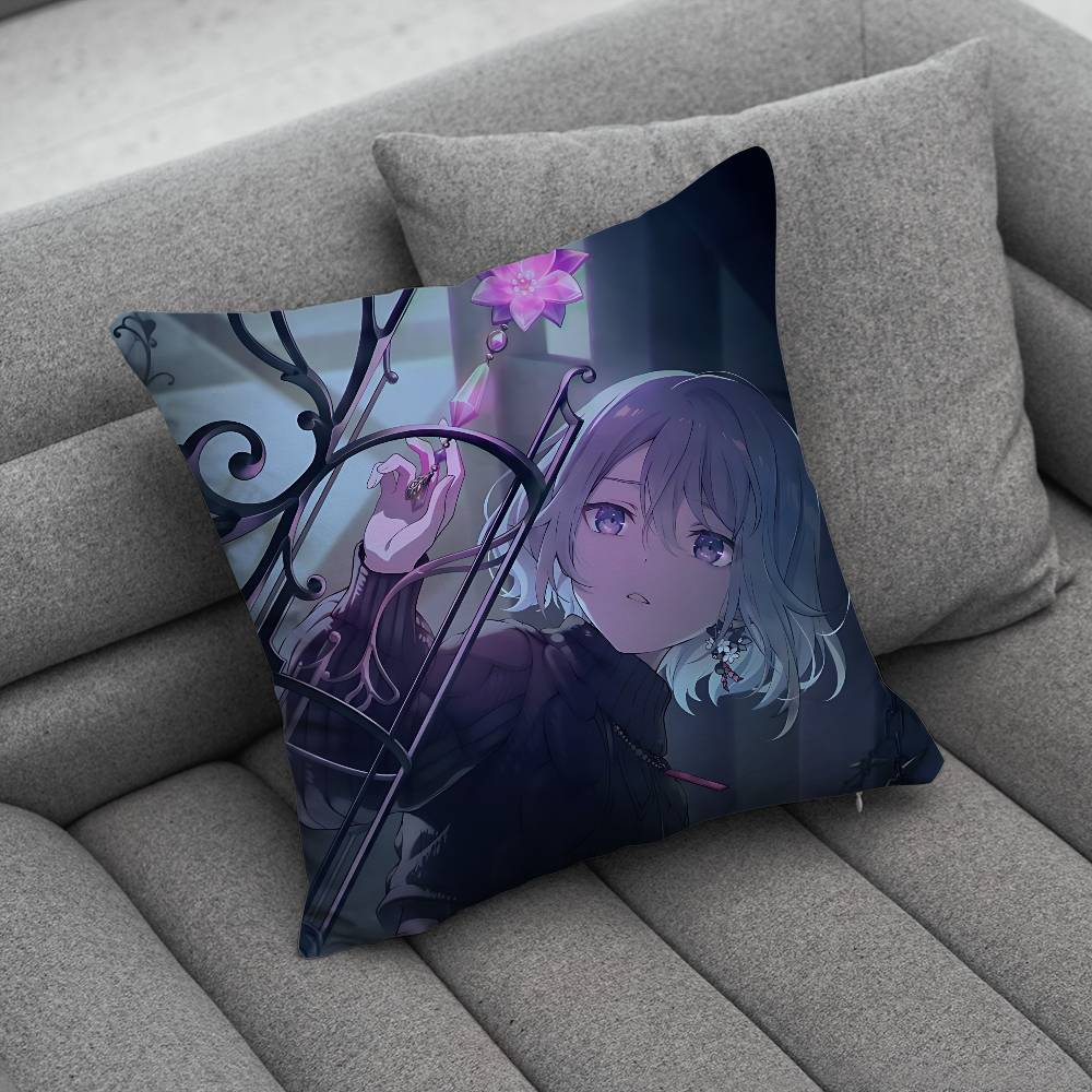 Project Sekai YYoisaki Kanade Pillow Case For Home Bedroom Car Office Decoration Living Room Sofa Cushion Cover Suitable