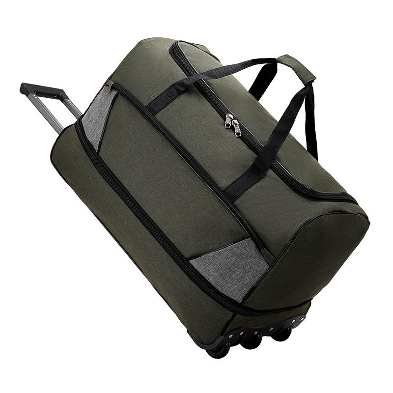 

Сумка-тележка SCIONE Plus Oxford, расширенная дорожная сумка, багаж большой вместимости, ручная кладь для хранения при авиаперевозках M зелёный