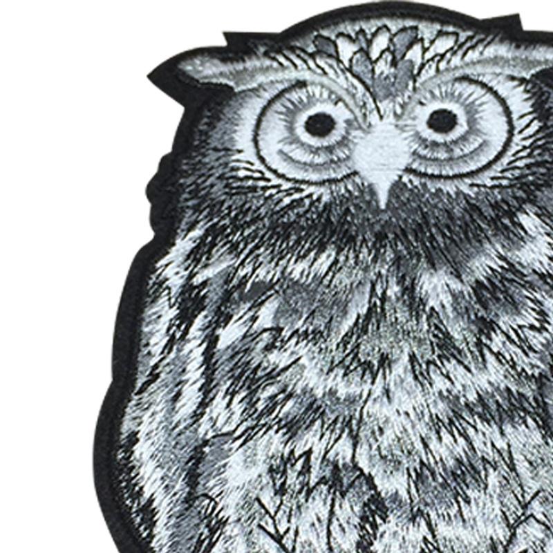 1 x Embroidery Night Owl Patch Badge Sewing on Appliques Clothes DIY Suppliy Repair