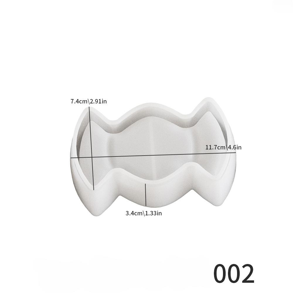 Halloween Tray Silicone Mold Ghost Spider Web Pumpkin Tray Molds Candle Cup Cement Plaster Tray Mold Jewelry Display Trays Mould