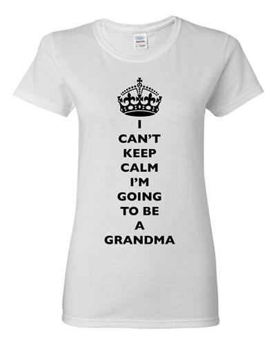 Женская футболка с надписью  Я не могу сохранять спокойствие, я стану бабушкой ,  Любовь Семья , DT, Унисекс M