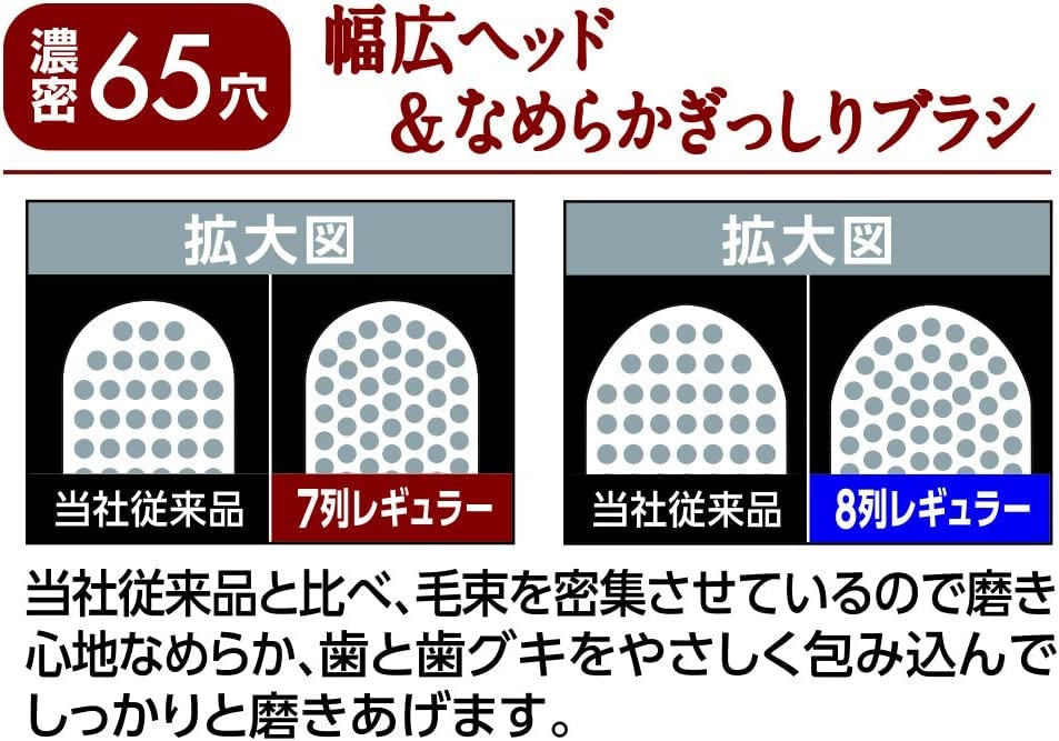 Ebisu The Premium Care Medium Bristles of selection not available Toothbrush, 7-row Regular, [Set 5] Color