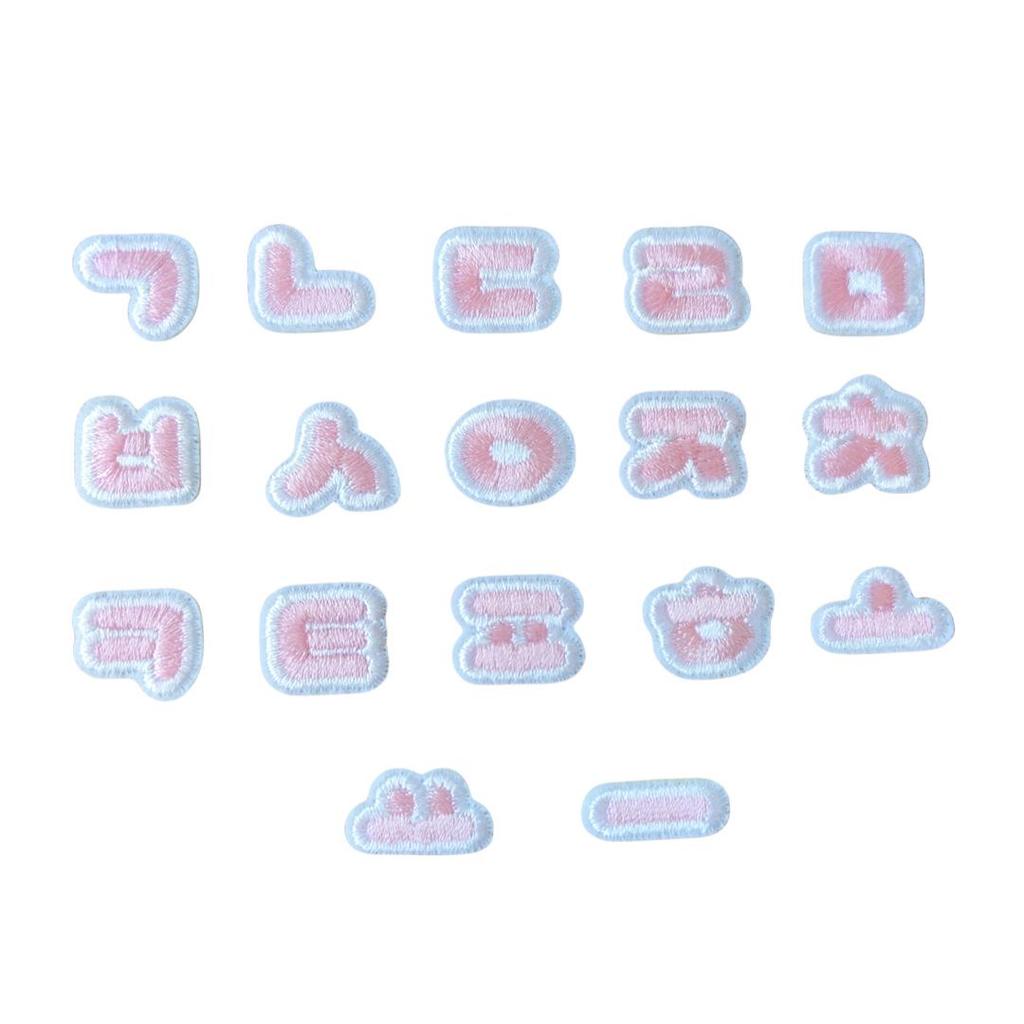 Korean Style Embroidered Iron-on Patch for Hats and Bags