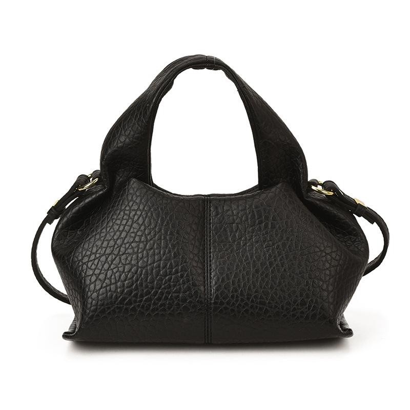 Fashion Brands Women Handbag Lichee Pattern Cloud Bags for Women Soft PU Leather Shoulder Crossbody Bag Ruched Clutch Bag