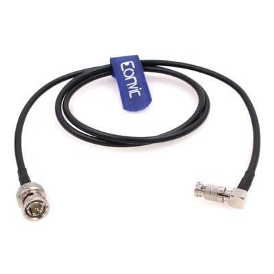 Eonvic 6G SDI 4K Coaxial Cable Right Angle High Density Micro BNC Male To BNC Male for Blackmagic Video Assist 3G and 12G Monitors 5"