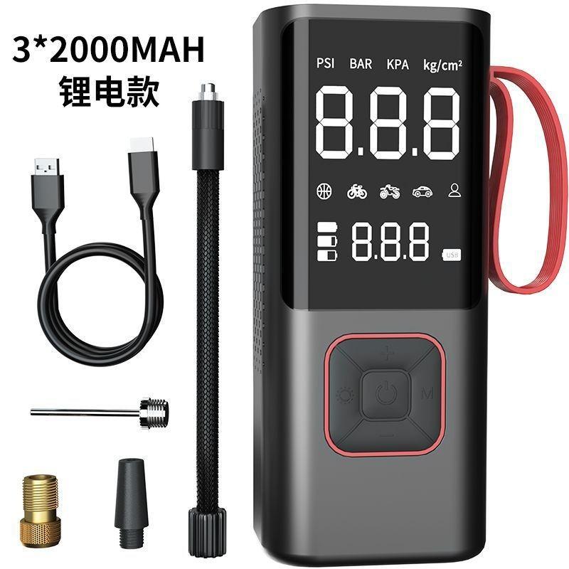 Portable Wireless Tire Inflator Pump 6000mAh Electric Air Pump Power Bank for Car Tires Bicycles and Cars Wireless Car Air Pump
