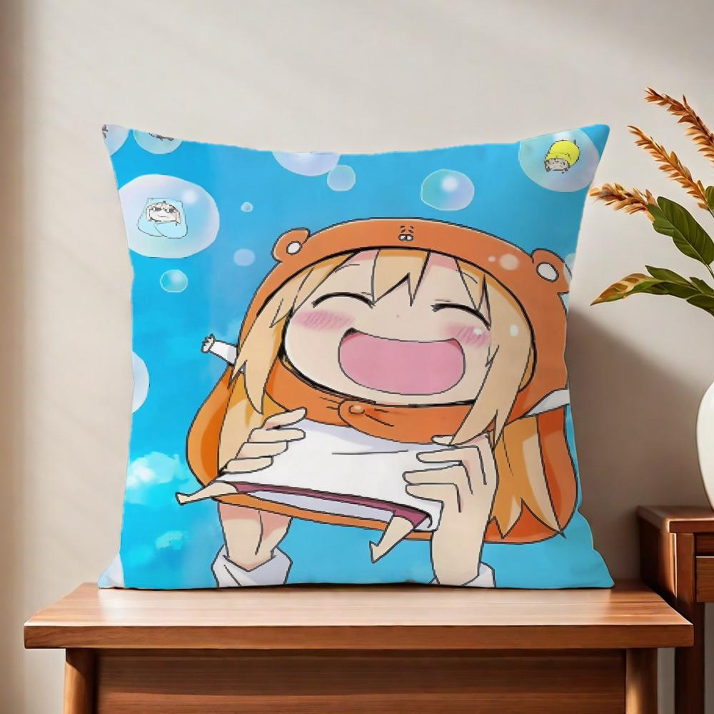 Hhimoutoo cushion cover For Pillow Uumaruuanime Printing Sofa Decoration Home Car Room Coffee Shop Office Nordic Simplicity