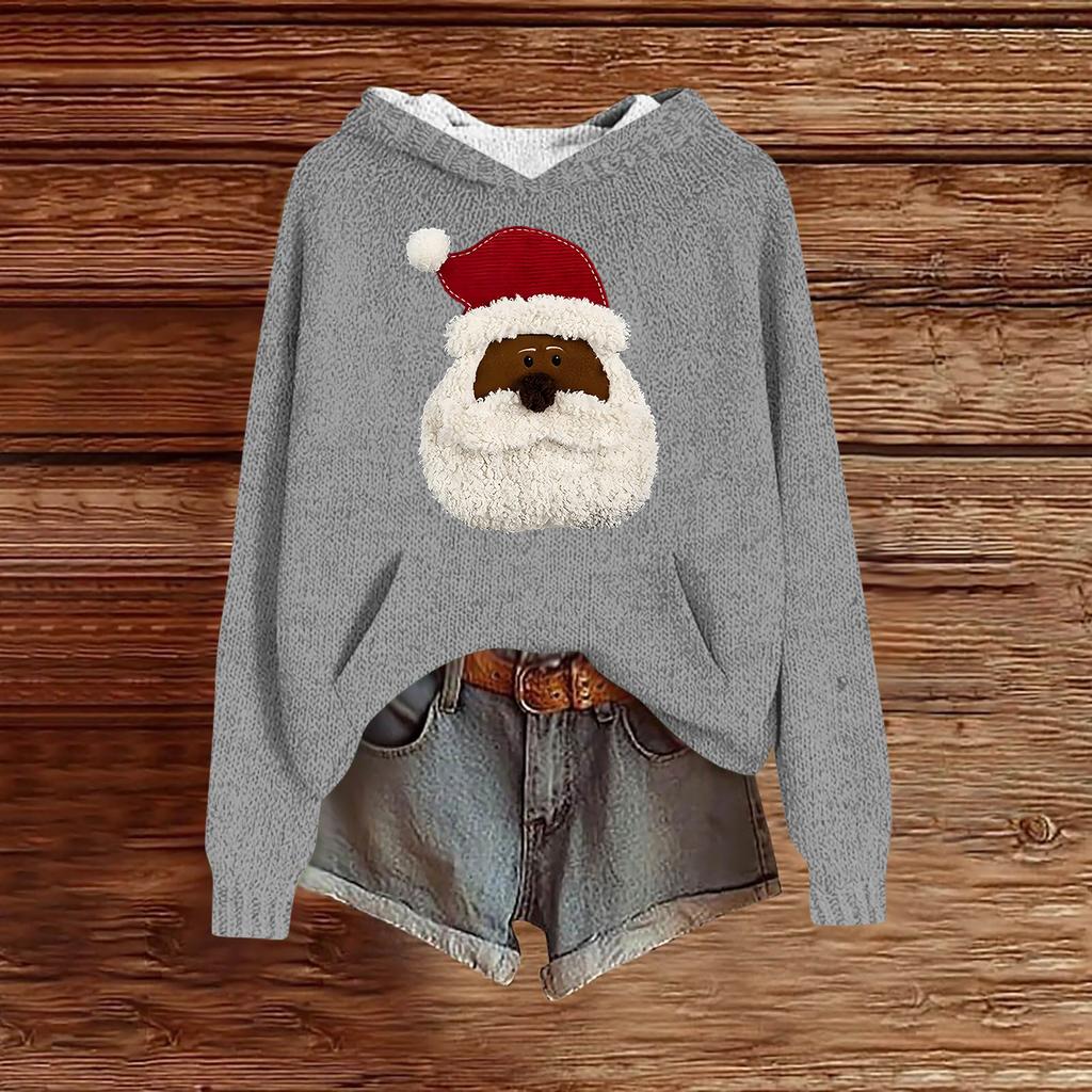 Sweatshirts für Damen Strickpullover Niedliches Shirt Herbst Pullover Kapuzensweatshirt