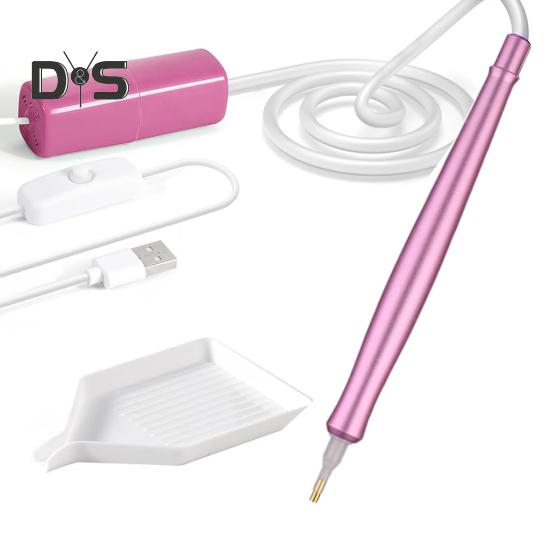 

Вакуумная ручка Diamond Art Электрическая ручка Diamond Art Инструмент для размещения алмазов без воска для всех форм алмазов Размеры алмазного искусства розовый