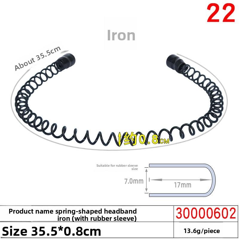 Men's and Women's Iron Hair Bands Headbands R Invisible Sports Back Hair Holes Wavy Hair Clips Magic Headwear