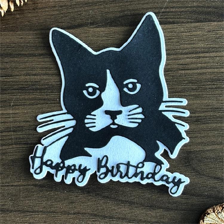 Happy Birthday Cutting Dies Scrapbooking Stencils Carbon Steel Die Cut Templates for Card Making Photo Album Decoration