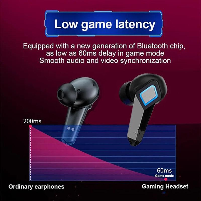 Gaming Drahtlose Ohrhörer Geringe Latenz Professioneller Gamer Bluetooth Kopfhörer Mit Mikrofon Stereo HiFi Headset