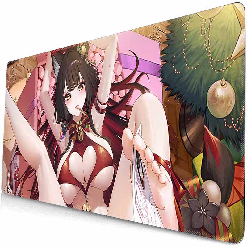 Wakamo Kosaka Anime BA  Mouse Pad XXL Gaming Mousepad HD Gamer Accessories Large B-Archive MousePads PC Carpet With Backlit